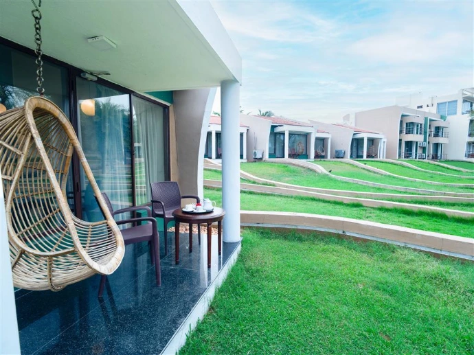 Park view room with private sitout